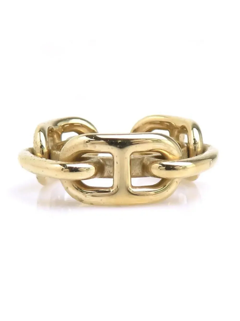 Auth Hermes Chaine D'Ancre Scarf Ring #302705H16B